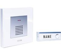 Set complet pour Sonnette sans fil m-e modern-electronics FG5.2 200 m blanc, argent