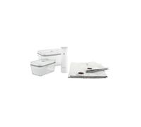 Fresh & Save Ensemble de démarrage sous-vide, Verre / M/L, 7-pcs, Blanc