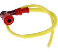 Set: Connecteur de bougie d'allumage NGK Racing avec câble en jaune - Simson S50, S51, KR51 Schwalbe et autres - MZ ES, TS, ETS, ETZ