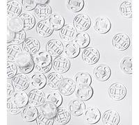 Set Converses Ensembles de Boutons en Plastique Transparents Coudre, invisibles, Ideal pour la Couture - 40 Paires (12 mm/0,47 pouce)