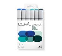 Set Copic Sketch Marqueurs Manga 6 Couleurs Ciel Et Mer