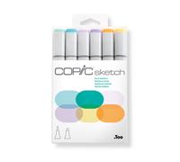 Set Copic Sketch Marqueurs Manga 6 Couleurs Pastels