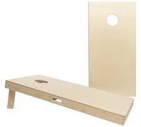 Set Cornhole Blanco - 90x60 cm - Wicked Wood - Inclut 2 Planches & 8 Sacs - Pieds Pliables - Qualité ACL - Intérieur & Extérieur