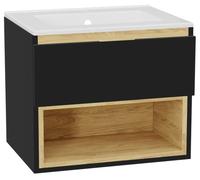 Set corps de meuble Excellent Tuto 2.0 MLEX.2171.600.BKBL, lavabo Excellent As CEEX.3617.600.WH, MLEX.2151.600.01.BK
