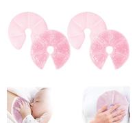 Set Coussinet Gel Allaitement, 2PCS Compresse Froide Et Chaude Pour Sein, Grands Coussinets Rafraîchissants Pour l'Allaitement Réutilisable, Anti-Fuites & Confortables, pour Mamans Allaitantes