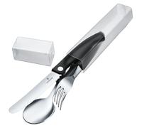 Set - couteau pliable, fourchette, cuillère Victorinox - Black