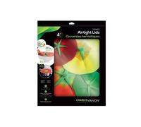 Charles Viancin - Coffret Cadeau, 4 Couvercles Tomato en Silicone - Couvercles Hermétiques pour Stocker et Cuisiner vos Aliments - 28cm + 23cm + 20cm + 15cm - Pour Tout Récipient aux Bords Lisses