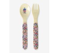 Set couvert mélamine Nathalie Lété rose rose imprimé TU