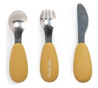 Set couverts silicone Trois petits lapins