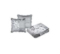 Set couvre lit boutis Octavia et 2 taies taille 220 x 240 cm