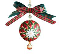 Set Craftsmanship Pendant Christmas Bow Car Jewelry Handmade Craftsmanship Keychain Fashionable Car Home Bedroom Luminaire Cuisine Plafonnier Circulaire (Gold, One Size)