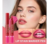 Set Crayon et Huile à Lèvres,Gloss Teinté Effet Volume à l'Huile pour Femmes | Cosmétiques Maquillage Beauté Non Collant à Tenue Longue pour Femme Fille Soeur Cadeau