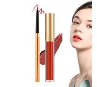 Set Crayon et Rouge à Lèvres,Outil De Maquillage Portable,Gloss Teinté | pour Femmes Voyageurs Débutants Professionnels Mariées Amateurs de Beauté Routine