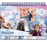 Set créatif avec autocollants, chiffres à coller, Disney Frozen