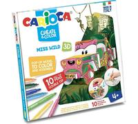 Set créatif CARIOCA Pop-Up, voiture + 10 marqueurs
