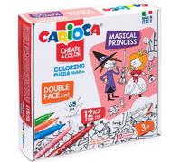 Set créatif CARIOCA Puzzle, princesse + 12 marqueurs