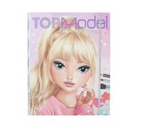 Set créatif de maquillage - DEPESCHE - TOPModel - Palette avec 4 pinceaux - Design rose clair