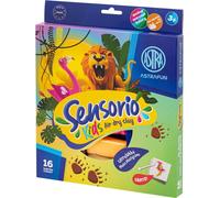 Set créatif de masse en plastique Jungle pour enfants - 16 couleurs de joie ! Idéal pour le jeu et le développement artistique des tout-petits !