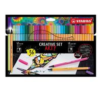 Set créatif 36 feutres Stabilo Arty Multicolore G