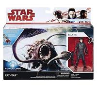 Set Creature pour Star Wars Force Link 2.0 : rathtar + Figurine Bala-TIK - Vaisseau - vehicule et Personnage avec 1 Carte Tigre