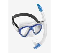Cressi Fiji & Gamma - Combo Set Plongée et Snorkeling, Transparent/Bleu, Taille Unique, Unisexe Adulte