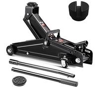 Set Cric hydraulique 3 tonnes - patin en caoutchouc anti-rayures set compact et robuste - Levée de 135 à 400 mm support voiture SUV