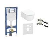 Set cuvette de WC Geberit iCon 503.232.00.1, châssis encastré Geberit Duofix 111.320.00.6, 111.815.00.1, 156.050.00.1