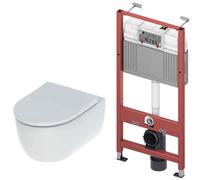 Set cuvette de WC Geberit iCon 503.233.00.1, châssis encastré Tece Base 9400407