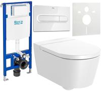 Set cuvette de WC Roca Inspira A346527000, châssis encastré Roca Duplo One A890070020, A80152200B, A890195000, A890063000