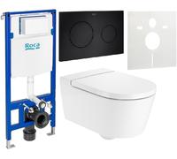Set cuvette de WC Roca Inspira A346527S00, châssis encastré Roca Duplo One A890070020, A80152200B, A890189206, A890063000