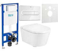 Set cuvette de WC Roca Inspira A346528000, châssis encastré Roca Duplo One A890070020, A80152C00B, A890195000, A890063000