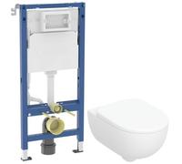 Set cuvette WC avec abattant à descente lente Geberit Selnova Premium 502.793.00.1, châssis encastré Geberit Duofix 111.170.00.2