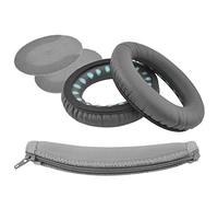 Set d’Embouts/Oreillettes de Remplacement + Housse de Serre-tête Geekria pour Bose SoundTrue, SoundLink AE, AE2, AE2i, AE2w (Gris foncé) Coussinets, pièces de réparation