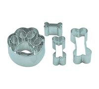 Set d’emporte-pièces en forme d'os et de patte de chien