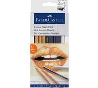 Faber-Castell Creative Studio Kit de croquis classique FC114004 6 Unité (Lot de 1) Multicolore