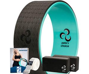 Set d’Initiation au Yoga - Kit Roue et Briques avec Livre Électronique et Sangle en Bonus. Kit pour les Débutants. Cadeau pour le Yoga