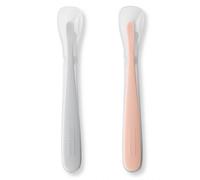 Set da 2 Cucchiai in Silicone-Grigio Rosa