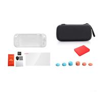 Set d'accessoires 10 en 1 pour Nintendo Switch 2 Protection complète avec coque en silicone, verre trempé et sac de rangement