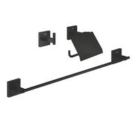 Set d'accessoires 3 en 1 - GROHE - 411242430 - Noir mat - Métal - Douche