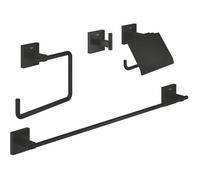 Set d'accessoires 4 en 1 - GROHE - 411152430 - Start Cube - Noir mat