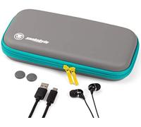 Set d'Accessoires Comprenant Etui de voyage/Câble de Recharge/Ecouteurs Stéréo/Bouchons de Contrôle pour Nintendo Switch Lite