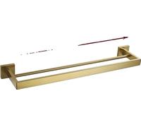 Set d'accessoires de bain en acier inoxydable, finition or brossé, taille 600 mm, serviette 60cm 2bar