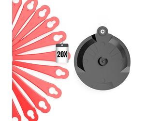 Set d'accessoires de coupe-bordure sans fil Florabest LIDL - Avec 20 lames, disque à tronçonner - Avec vis - FRTA 20 A1 IAN 282232-