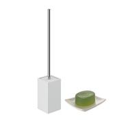 SET D'ACCESSOIRES DE SALLE DE BAIN BIDET ET WC EN CÉRAMIQUE BLANCHE VELLA