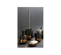 Set d'accessoires de salle de bain design Brandol - Noir mat