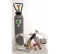 ich-zapfe Paquet d'accessoires 2 avec raccord Plat, 7mm ! Tuyau de bière et 2,0 kg de CO2 pour 1 Ligne tireuse a bieren