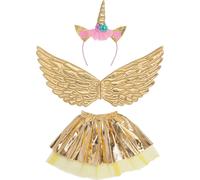 Set d'accessoires licorne dorée pour enfants
