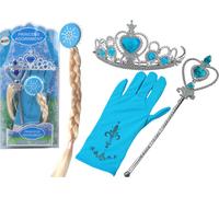 Set d'accessoires petite princesse gant mural couronne reine des neiges