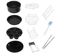 Set D'accessoires Pour Friteuse de 13 Pièces Avec Des Recettes Compatibles Pour La Friteuse Et Le Four, Set D'accessoires Pour Friteuses De Luxe De 20cm à 16cm(18cm)