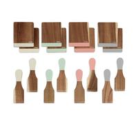 Set d'accessoires pour raclette - LIVOO - MEN427 - En acacia - 8 spatules - 8 planchettes